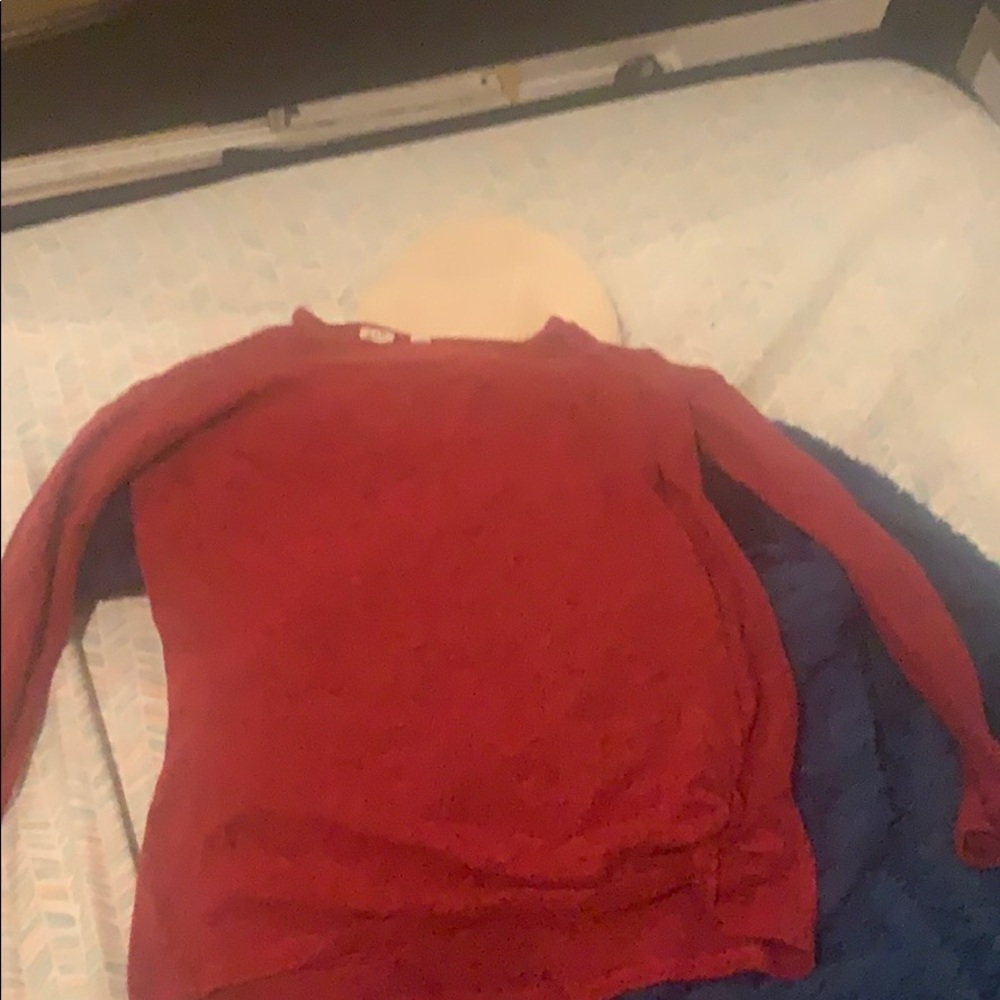Red Fall/Winter Season Blouse